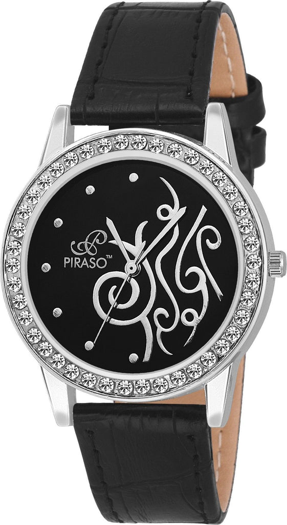 Piraso Analog Genuine Leather Strap Watch For Women