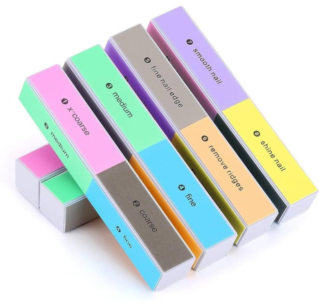 Nail Files for Natural and Acrylic Nails (Multicolor)