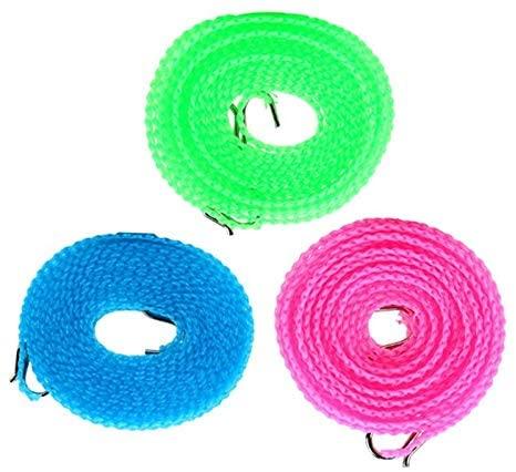 Nylon Clothesline Rope Windproof with Hooks Pack of 1 (5M)