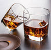 (Pack of 6) Crystal Clear Heavy Bottom Square Shaped Juice, Water and Whiskey Glass Set Whisky Glass